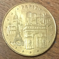 75001 TOUR EIFFEL ARC DE TRIOMPHE NOTRE DAME PARIS MONUMENTS 2006 S MÉDAILLE MONNAIE DE PARIS JETON MEDALS TOKENS COINS - 2006