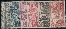 GUADELOUPE N° 7-12 P.a. (6v) - 1946 Tchad Au Rhin