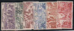 WALLIS ET FUTUNA N° 5-10 P.a. (6v) - 1946 Tchad Au Rhin