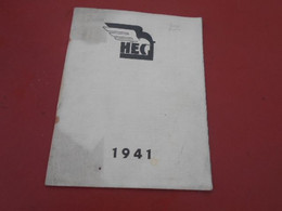 H E C   Haute Etude Commerciale  Bulletin De 1941  Avec Petain - Über 18