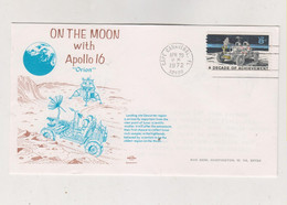 UNITED STATES SPACE 1972 APOLLO 16 Nice Cover - North  America