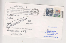 UNITED STATES SPACE 1972 APOLLO 16 Nice Cover - North  America