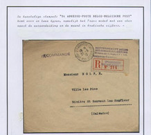 Portvrij Brief GOUVEREMENT BELGE  Aangetekend Stempel STe-ADRESSE (met Ster !!) Op 23/5/18 (GR1524) - Armée Belge