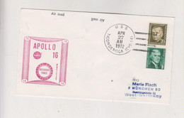 UNITED STATES SPACE 1972 APOLLO 16 Nice Cover - North  America