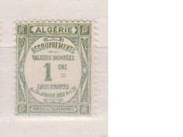 ALGERIE        N°  YVERT  :   TAXE  15     NEUF AVEC  CHARNIERES      ( CH   1/25 ) - Portomarken