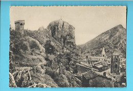 Delcampe - 04----CASTELLANE En Provence--la Tour, Le Roc Et Le Vieux Clocher--voir 2 Scans - Castellane