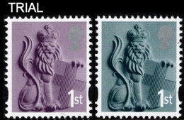 GREAT BRITAIN-England 2003 1st Lion TRIAL SET:2 Regional GB - Essays, Proofs & Reprints