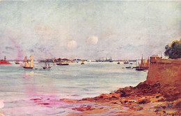 ILLUSTRATEUR - EUGENE BOURGEOIS - "BRETAGNE" - RADE DE LORIENT, VUE DE PORT LOUIS - MORBIHAN - Bourgeois