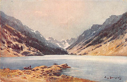 ILLUSTRATEUR - EUGENE BOURGEOIS - "PYRENEES" - LAC DE GAUBE - Bourgeois