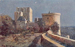 ILLUSTRATEUR - EUGENE BOURGEOIS - "BORDS DE LA LOIRE" - CHATEAU DE LOCHES - INDRE ET LOIRE - PUBLICITE BI BORAX ORIENTAL - Bourgeois