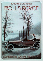 ► Publicité AUTOMOBILE Vintage ROLLS ROYCE 1900 France  -  Reprodution  Illustration - Advertising