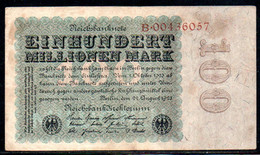 554-Allemagne Billet De 100 Million De Mark 1923 B004 - Bestuur Voor Schulden