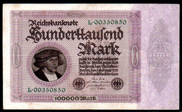 554-Allemagne Billet De 100 000 Mark 1923 L003 - Amministrazione Del Debito