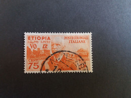 REGNO D ITALIA COLONIE ETIOPIA 1936 EFFIGIE VITTORIO EMANUELE III - Ethiopia