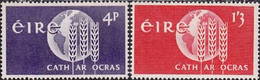 Ierland 1963. Freedom From Hunger. Michel 157-58 - Unused Stamps