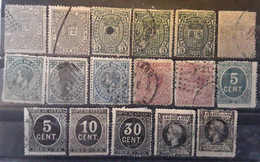 ESPANA ESPAGNE SPAIN,  Collection Impuesto De Guerra 1873 - 1898 , 17 Timbres Neufs Et Obl Entre Yvert 1 - 27, BTB - War Tax