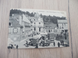 CPA 23 Creuse Aubusson Place Général Espagne Et Caisse D'épargne Marché - Aubusson