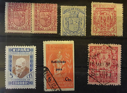 ESPANA ESPAGNE SPAIN,  Lot 7 Timbres Fin De Catalogue Paire Diputados No 10 ** , VENTAS,HUERFANOS,CORDOBA SEVILLA TB - Post-fiscaal