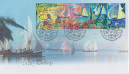 Enveloppe  FDC  1er  Jour   COCOS  ISLANDS    Embarcations  JUKONG    1999 - Islas Cocos (Keeling)