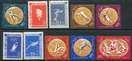 ROMANIA 1961 Melbourne Olympic Games  Perforated MNH / **  Michel 2010A-19A - Neufs