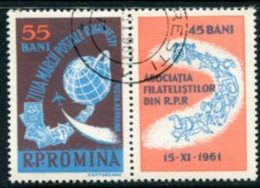 ROMANIA 1961 Stamp Day Used.  Michel 2009 - Used Stamps