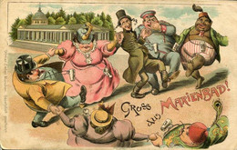 GRUSS AUS MARIENBAD WITH TYPES C. 1890s CORRESPONDENCE CARD - Tschechische Republik