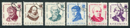ROMANIA 1961 Personalities: Writers Used.  Michel 2003-08 - Used Stamps