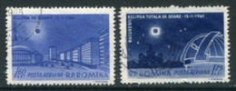 ROMANIA 1961 Solar Eclipse Used.  Michel 1991-92 - Usado