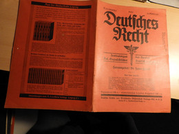 1 Heft "Deutshes Recht" Von 1934 - Rechten