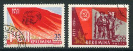 ROMANIA 1961 Communist Party Anniversary Used.  Michel 1978-79 - Usati