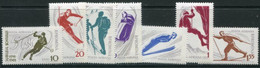 ROMANIA 1961 Winter Sports Perforated MNH / **.  Michel 1951-57 - Ungebraucht