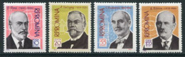 ROMANIA 1961 Scientists MNH / **.  Michel 1958-61 - Unused Stamps