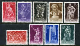 ROMANIA 1961 Sculptures MNH / **.  Michel 1942-50 - Unused Stamps