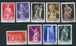 ROMANIA 1961 Sculptures Used.  Michel 1942-50 - Used Stamps