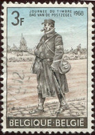 COB 1445-V  4 (o) Tache Brune Dans Le Q De Belgique - 1961-1990