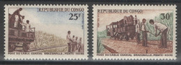 Congo - YT 261-262 ** MNH - 1970 - Cable - Neufs