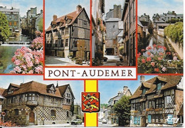 Pont Audemer - La Risle, Les Vieux Quartiers Et L'auberge Du Vieux Puits - Flamme Postale Du Jumelage Avec Ringwood - Pont Audemer