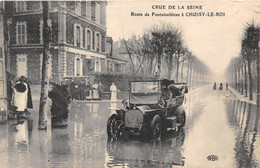 94-CHOISY-LE-ROI- ROUTE DE FONTAINEBLEAU , CRUE DE LA SEINE - Choisy Le Roi