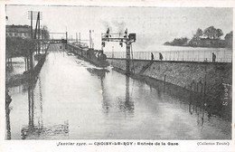 94-CHOISY-LE-ROI- JANVIER 1910, ENTREE DE LA GARE - Choisy Le Roi