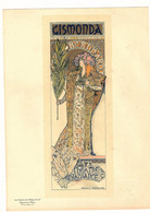 Les Maîtres De L'affiche Planche N°27 De 1896 Gismoda Au Théatre De La Renaissace Avec Sarah Bernhardt Par Muscha - Affiches