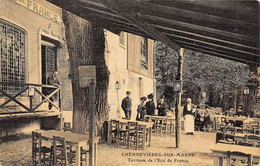 94-CHENNEVIERES-SUR-MARNE- TERRASSE DE L'ECU DE FRANCE - Chennevieres Sur Marne