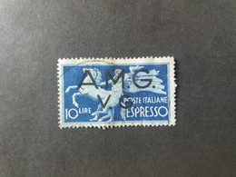 ITALIA VENEZIA GIULIA 1946 ESPRESSO 10 LIRE A.M.G.  V.G. - Afgestempeld