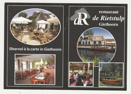 Ansichtkaart-postcard: Reclamekaart Restaurant De Rietstulp Giethoorn (NL) - Giethoorn