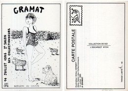 GRAMAT - 2° Salon Des Collectinneurs (1985) Illustration De Gilles Hermet - Tir. Numéroté Et Limité 6/150 (120073) - Gramat