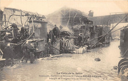 94-IVRY-INONDATIONS DE JANVIER 1910, EXPLOSION ET INCENDIE DE L'USINE PAGES-CAMUS- FABRIQUE DE VINAIGRE - Ivry Sur Seine