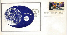 Skylab,the First United States Space Station, 1973-1974.  FDC Houston Texas - North  America