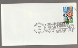 FDC - Sylvester And Tweety - Looney Toons - Yvert & Tellier N° 2722 - 27 Apr 1998 - 1991-2000