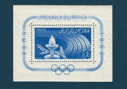 ROMANIA 495, 1960, Olympic Games - Rome, Italy, BLOCK PERF, Jeux Olympiques - Rome, Italie - Other & Unclassified