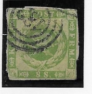Danemark N°9 - Oblitéré - B - Used Stamps