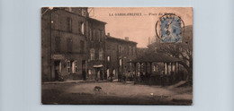 83 / LA GARDE FREINET / PLACE DU MARCHE / CARTE RARE - La Garde Freinet